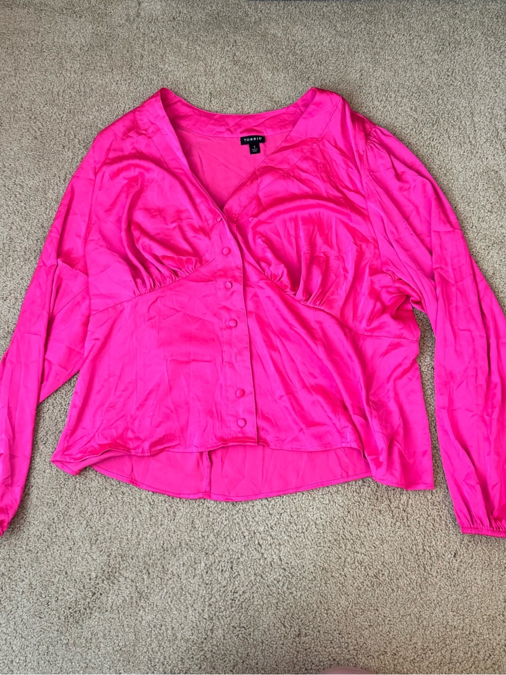 Hot Pink Torrid Blouse Like New
